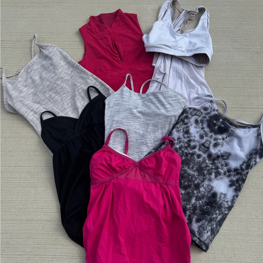 Lululemon Athletica workout tops - lot of 7